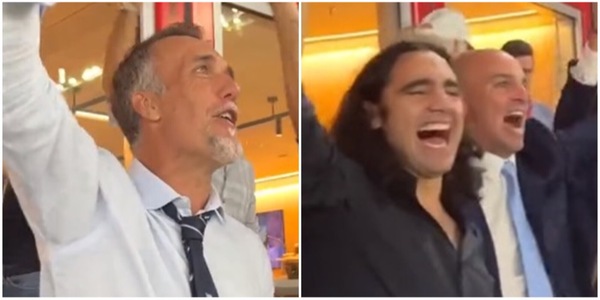 Batistuta e Cambiasso tifosi scatenati per l'Argentina: i social impazziscono