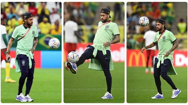 Neymar, numeri in campo con il pallone prima di Camerun-Brasile