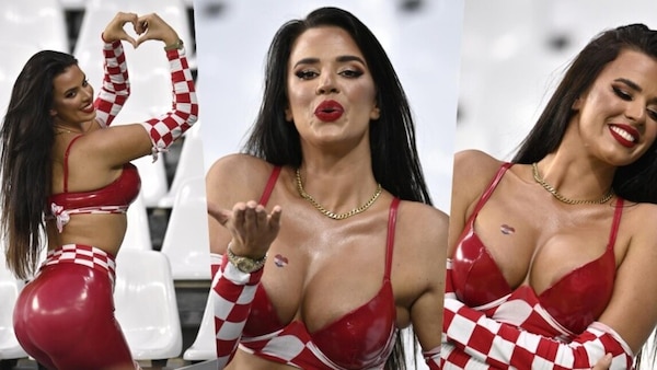 Ivana Knoll, balletto sexy in tribuna per Croazia-Brasile