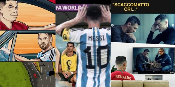 Ronaldo eliminato e Messi esulta: social spietati con CR7