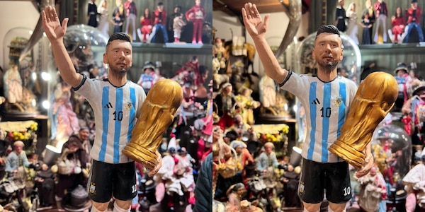 Messi con la coppa del mondo anche nel presepe napoletano
