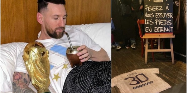 Il violento insulto di un pub francese: la maglia di Messi usata come uno zerbino!