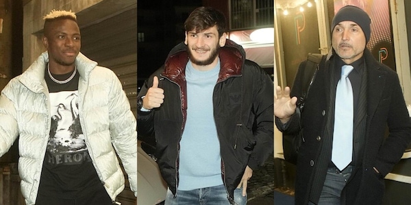 Tutto il Napoli insieme per la cena di Natale