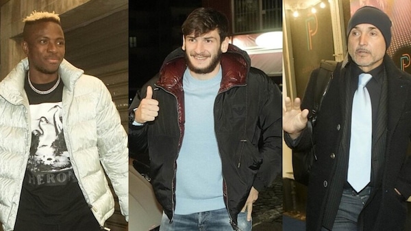 Tutto il Napoli insieme per la cena di Natale