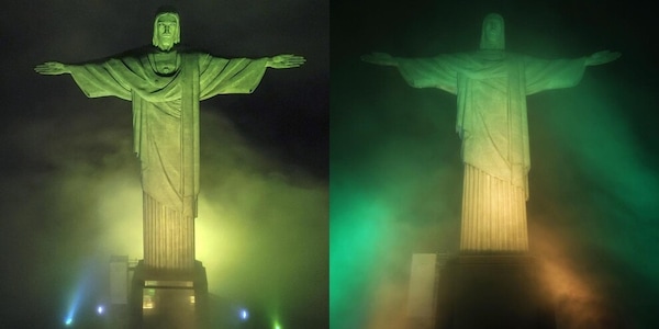 Pelé, il Cristo Redentore si illumina in suo onore