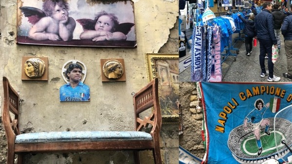 Napoli, la città si colora d'azzurro aspettando la Juve