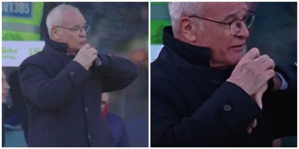 Ranieri pizzicato a bordo campo: lo strano gesto fa parte di una strategia ben precisa
