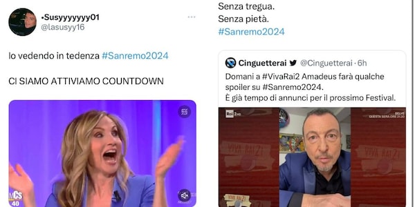 Sanremo 2024, dopo l'annuncio di Amadeus social impazziti: tutte le ironie