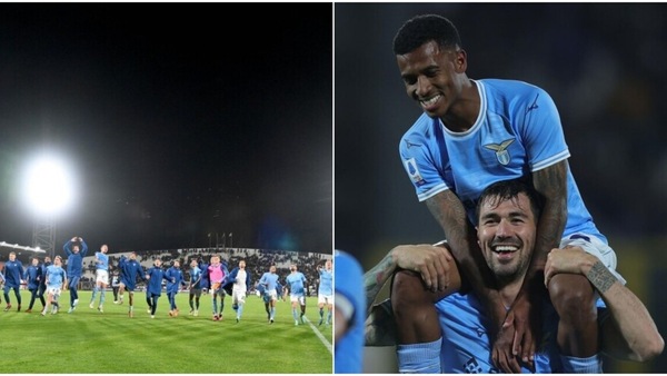 Lazio sempre più seconda: a fine partita scatta la festa con i tifosi