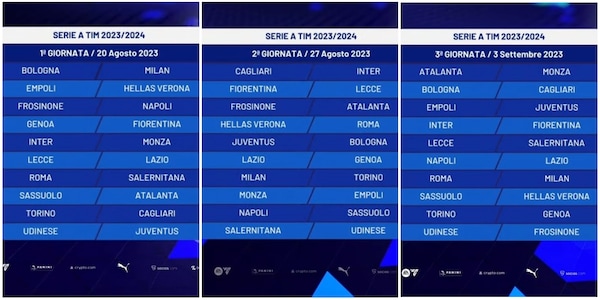 Tutta la Serie A 2023-24 giornata per giornata