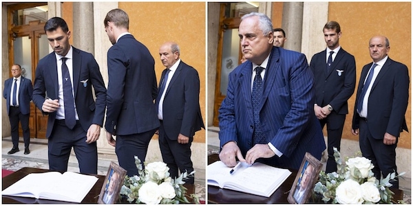 Napolitano, alla camera ardente Lotito e una delegazione della Lazio