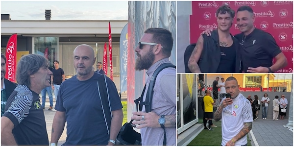 Festa per Bruno Conti: da De Rossi a Giannini, c'è tanta Roma ad Anzio