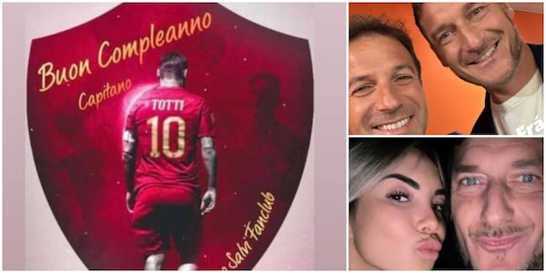 Totti, compleanno social pieno d'amore: tutti gli auguri da Noemi agli ex Roma