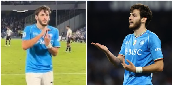 Kvaratskhelia e il gesto dopo il gol: l'esultanza ha un significato speciale