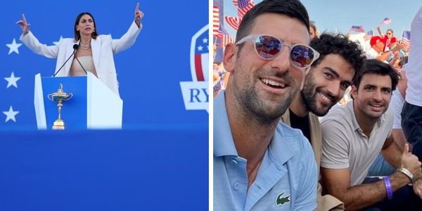 Melissa Satta, il look over per la Ryder Cup infiamma i social: "Il completo è di Berrettini?" FOTO