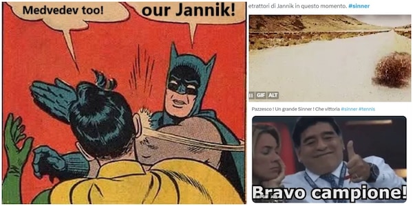 Il trionfo di Sinner scatena i social: "Mai dubitare di Jannik"