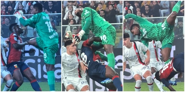 Maignan, intervento killer su Ekuban e rosso in Genoa-Milan