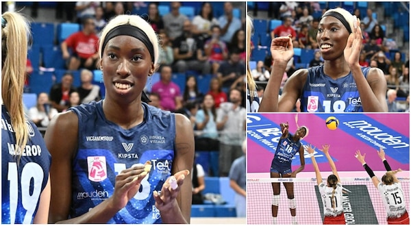 Paola Egonu biondissima: nuovo look per festeggiare il ritorno in Italia