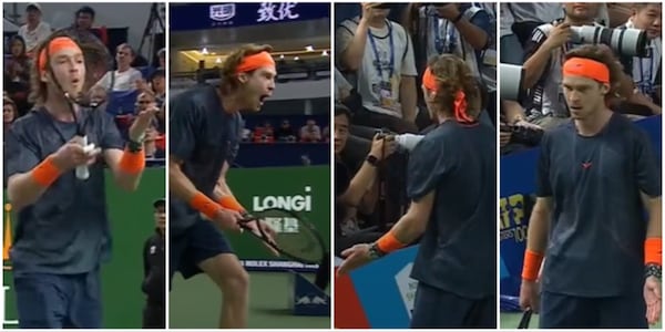 Rublev perde la testa: rabbia e urla ai fotografi sul match point di Hurkacz