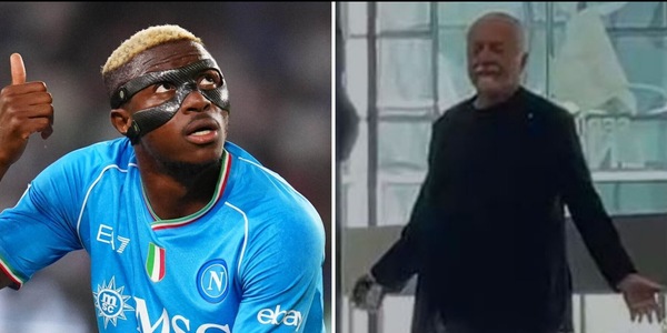 Come sta Osimhen? De Laurentiis risponde con un gesto significativo