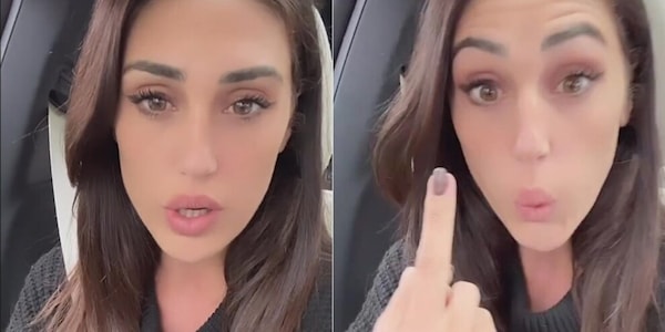 Cecilia Rodriguez e gli abiti regalati: reazione furiosa e dito medio sui social