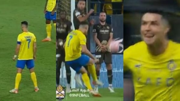 Ronaldo, il gol su punizione è incredibile: esultanza scatenata