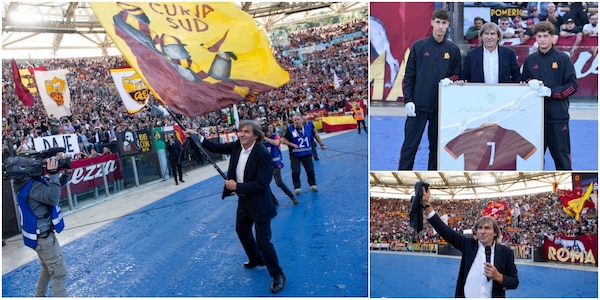 Bruno Conti, festa ed emozione all'Olimpico per i suoi 50 anni di Roma