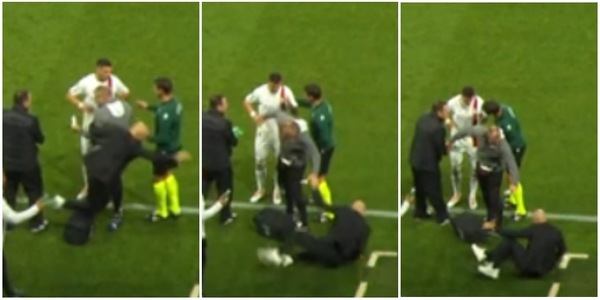 Incidente per Pioli durante Psg-Milan: la caduta a bordo campo è virale