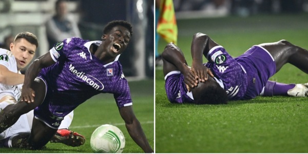 Kayode, infortunio shock: lascia Fiorentina-Cukaricki in lacrime, come sta