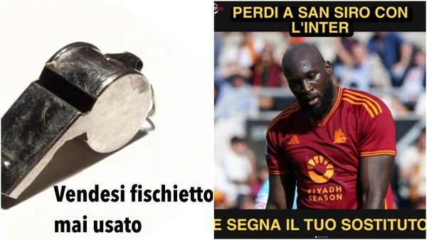 Inter-Roma, Lukaku e la vicenda fischietti: tutte le ironie social