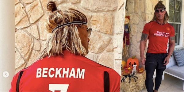 Famoso campione si traveste da David Beckham: lo riconoscete?