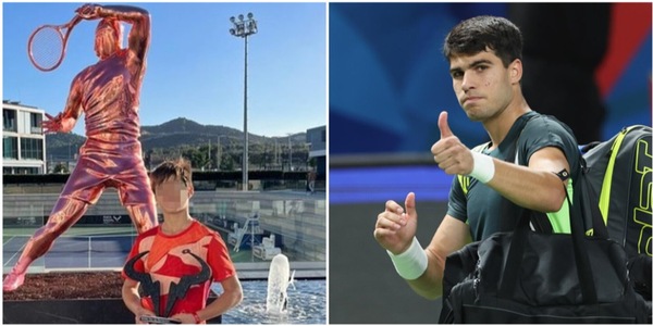 Pazzesco, il fratello di Alcaraz a 12 anni già incanta a casa di Nadal