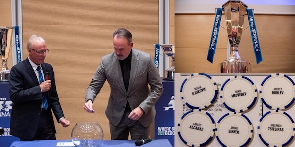Il sorteggio delle Atp Finals: dai "dischetti" al trofeo