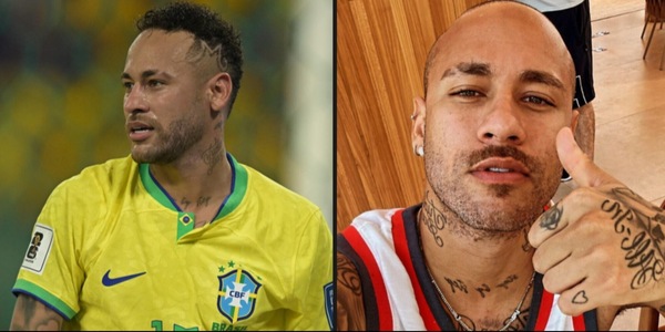 Neymar completamente senza capelli: il motivo della foto virale