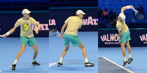 Sinner, che classe in allenamento: prova i colpi per battere Medvedev