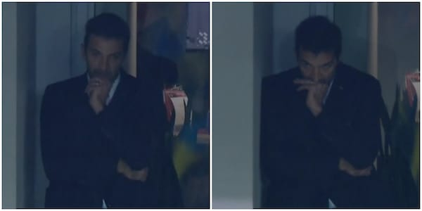 Buffon è nervosissimo: il gesto in tribuna durante Ucraina-Italia