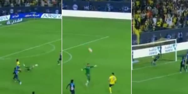 Cristiano Ronaldo, gol incredibile contro l'Al Akhdoud: la fotosequenza