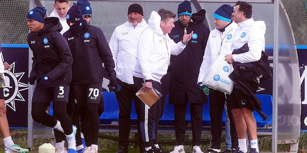 Napoli, Mazzarri si prepara al ritorno in Champions: le foto della rifinitura