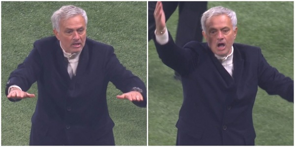 Mourinho e il gesto ai tifosi della Roma prima del gol di Kristensen