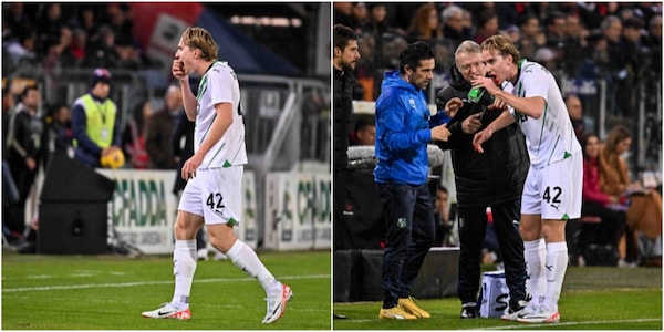Thorstvedt perde due denti, ma resta in campo in Cagliari-Sassuolo