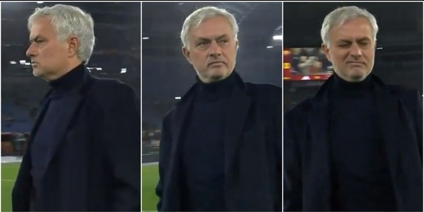 Mourinho, l'occhiolino prima di Roma-Napoli è virale