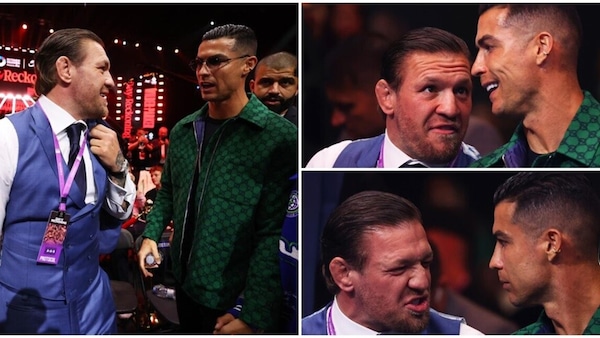 Ronaldo e McGregor, strana coppia a Riad: scherzi e sorrisi a bordo ring