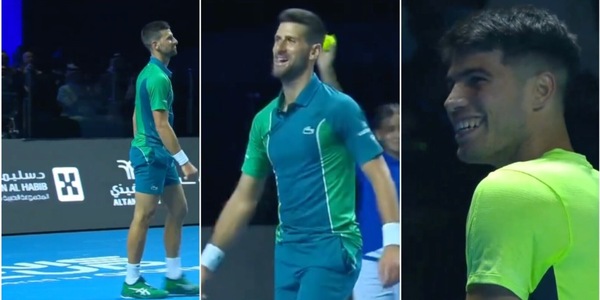 Djokovic immobile e senza parole: il colpo di Alcaraz è impressionante