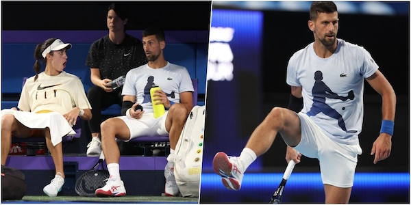 Djokovic dà spettacolo in allenamento: sorrisi con Olga Danilovic