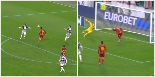 Juve-Roma, miracolo di N'Dicka sulla linea: salvataggio di testa su Kostic