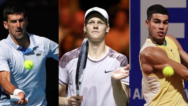Ranking Atp: Sinner sempre più vicino a Djokovic e Alcaraz