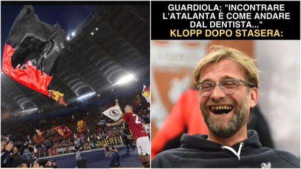L'impresa dell'Atalanta contro il Liverpool e la vittoria della Roma: tutti i meme