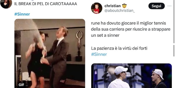 "In un mondo di Rune siate Sinner": i social impazziscono per Jannik