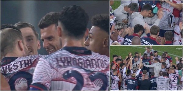 Thiago Motta, l'emozionante ultimo abbraccio in campo con il Bologna