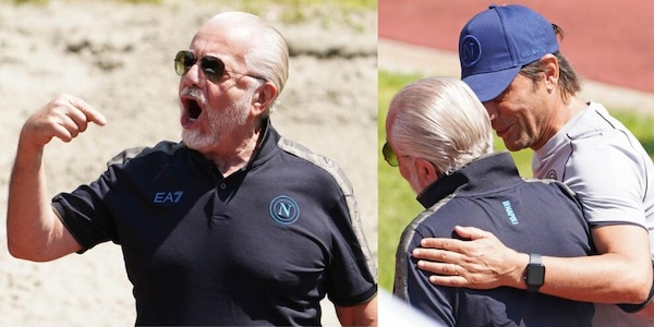 Napoli, le FOTO di De Laurentiis in ritiro fanno impazzire i tifosi